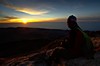 Zmrzlá Katka při východu slunce na vrcholu Pico Teide 