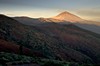 Pohled na vrchol Pico Teide při východu slunce
