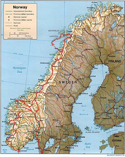 Norsko 2005 - mapa ke stažení